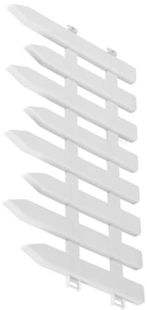 OSALADI De Jardinage De Bordure De Pelouse Bordures De De Jardin Bordure De Palissade Bordures De Paysage De Pelouse Bordures De Jardin d'arbre PVC Blanche