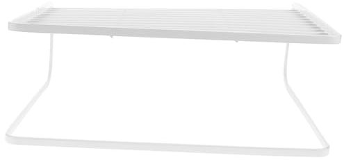 ULDIGI Mehrschichtiges Ablageregal für Router und Kleinteile 2 Ebenen Kohlenstoffstahl Robust und Leicht zu Reinigen für Zuhause