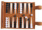 Backgammon Set 2 Spieler Klassisches, Deluxe Backgammon, Backgammon Set 14 Klassisches, Backgammon Brettspiel, Deluxe Holz Backgammon Set, Reise Backgammon zum Rollen, Brau-n, 35 x 25 cm