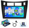 2G&64G Podofo 9 Zoll Autoradio für Toyota Yaris 2005-2011 Wireless Carplay Android Auto,Android Radio Bluetooth mit WiFi GPS RDS/FM+AHD Rückfahrkamera/Canbus
