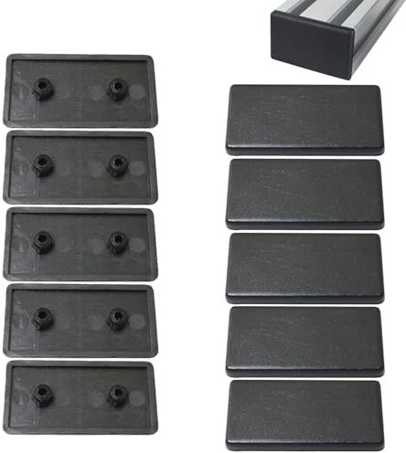 10 Stück Endkappe Aluprofil, Aluminium Profil Schutzkappen Abdeckkappen aus Kunststoff, Endkappen für Aluprofil Serie 2040