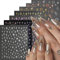 GZMAYUEN Nagel Stickers Sterne Mond Nagelsticker Selbstklebend Nail Art Stickers, 7-Blätter 3D Shiny Crystal Design Star Aufkleber für Nägel DIY Zubehör Nail Decals Frauen Maniküre