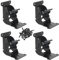 Folding Table Legs,Folding Shelf Brackets,Foldable Hinge Hardware with Screws for Table Bed Leg , Wall Shelf(Set of 4)