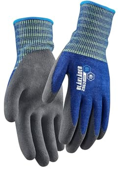 BLAKLADER Lot de 6 paires - Gants artisan doublés latex trempé 2963 - Bleu roi 10 - Gants de travail