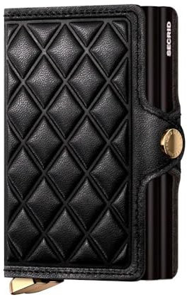 Secrid Collection Premium Twinwallet Emboss Diamond 10 cm - Noir, Noir