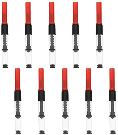 DOITOOL 10pcs Fine Nib Fountain Pen Ink Absorption Device Cross Refill Student Stationery Ink Fill Assistants