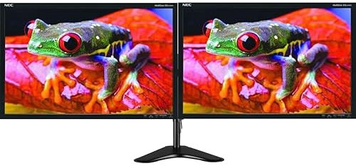 COMPUCLEAR Dual Monitor Setup 2x EA221WM, 22 LCD 1680 x 1050 TN W-LED Display, VGA/DVI, USB 2.0-A/B, Built-in Speakers, Black (Renewed)