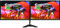 COMPUCLEAR Dual Monitor Setup 2x EA221WM, 22 LCD 1680 x 1050 TN W-LED Display, VGA/DVI, USB 2.0-A/B, Built-in Speakers, Black (Renewed)