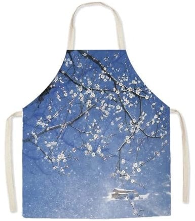 PSNKLMM Modern Simple Window Flower Apron Adult Children'S Clothing Men And Women'S Clothing Painting Kitchen(Color 02,47x38cm)