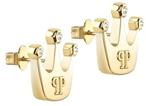 Philipp Plein Damen Ohrringe Edelstahl IP Gold PLEIN VALENTINE PJHGA11EU