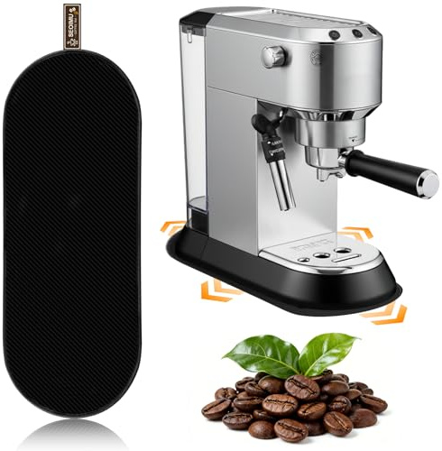 Gleitpad für De'Longhi Dedica Style EC685, beidseitige Design, Gleitunterlage mit Aufhängeschlaufe, leicht zu reinigen, schützt die Küchenarbeitsfläche, robuste Matte für De'Longhi Dedica Zubehör