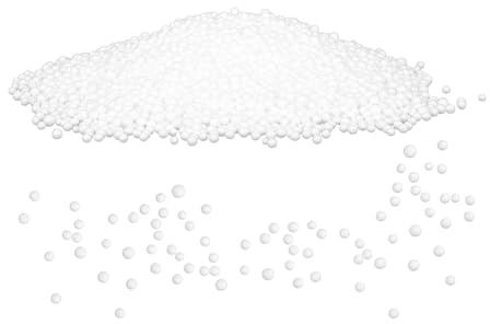 DECORNIJIA Kleiner Polystyrol Schaumstoffperlen Weiß 5-7mm 300g Nachfüllperlen Sitzsackfüllung Kissenfüllung Bastelschaum Selbstgemacht Spielzeug Füllmaterial