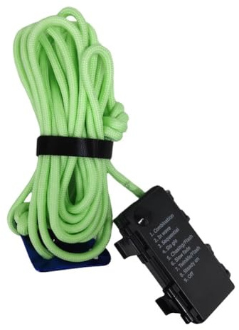 Wlinfetity Corde lumineuse LED de 300 cm pour tente de camping - Paracorde lumineuse de 6 mm avec 8 modes, étanche IP66, charge de 370 kg, alimentée par batterie (AA) - Orange
