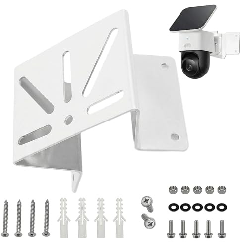 Exterior Wall Mounting Corner Bracket for PTZ Camera | Stainles Steel Angle Mount Camera Holder,Holder Wide View Angle CCTV Surveillance Camera for Eufy SoloCam S340/E30