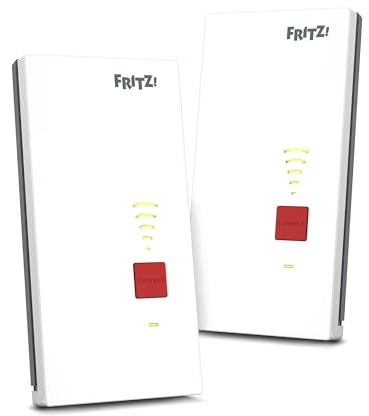 FRITZ!Mesh Set 2700 2er-Set | für 3-5 Räume| Wi-Fi 7 bis zu 6,5 GBit/s | Dualband WLAN (2,4/5 GHz), Top-Speed für 4K-Streaming & Gaming, ideal für Router & Glasfasermodem (ONT), Made in Europe