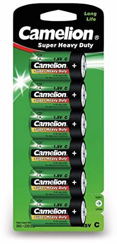 Camelion 10000614 Super Heavy Duty Batterien R14/ Baby/ 6er Pack