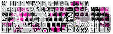 MIK Funshopping Tastatur Sticker-Set Emo SKINBOARD
