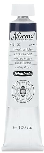 Schmincke Norma Professional Oil Paint - Prussian Blue, 120 ml, Tube