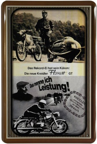 Blechschild Motorrad Kreidler 20 x 30cm Reklame Retro Blech 446