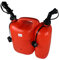 Hünersdorff - Bidón doble con depósito rápido, 5 L + 3 L, color rojo