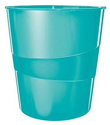 Leitz 6 Papierkörbe WOW Kapazität 15L Polypropylen D29 x h32,4 cm mint glänzend