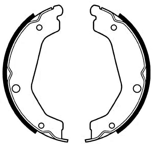 DELPHI LS2085 Handbremsbeläge Hinten Kompatibel mit HYUNDAI TERRACAN HP 58321H1040 58350H1A40