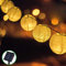 Bawoo Solar Lichterkette Laterne Außen 6 Meter 30 LED Lampion 2 Modi Warmweiß Wasserdicht Solarbetrieben Lichterkette Beleuchtung für Garten Terrasse Hof usw.