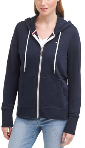 Tommy Hilfiger Women's French Terry Zip Hoodie - Solid