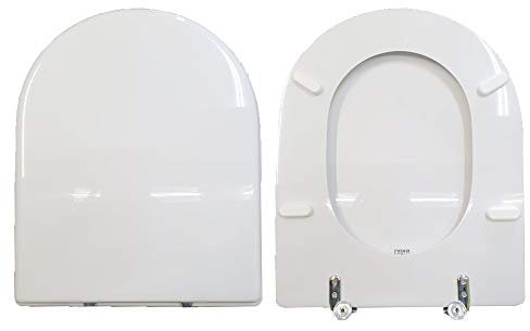 Copriwater Ydra Pozzi Ginori compatibile legno rivestito in resina poliestere bianco