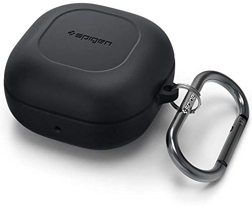 Spigen Silicone Fit Case Compatible with Galaxy Buds 2 Pro, Galaxy Buds 2, Galaxy Buds Pro, Galaxy Buds Live - Black