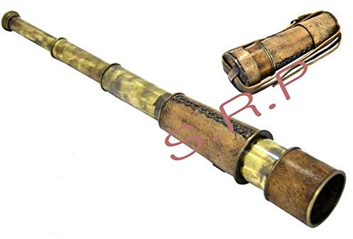 Nautisches antikes Teleskop Messing Teleskop mit Schaumkappe