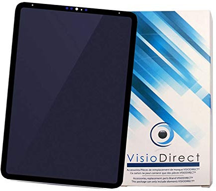 Visiodirect Ecran Complet pour IPAD Pro 12.9 3ème génération (2018) A1876 A2014 A1895 Noir Vitre Tactile + ecran LCD