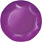 Zeus Party Piatti Piani Carta Plastificata Tinta Unita con Bordi Ondulati 25cm (Viola)