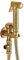 GLYYR Bidet Handbrause Toilette mit Kaltes Wasser, Retro Bidet Armaturen Set Messing Bidet Sprühaufsatz Gold Duschkopf für Toilette mit Edelstahl Schlauch für Badezimmer, Haustiere