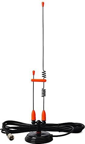 TWAYRDIO Dual Band 17inch Two Way Radio Antenna for Mobile Radio - VHF UHF Portable Indoor/Outdoor Mobile Car Radio Antennas Full Kit with Magnet Mount and 13ft RG58 Coaxial Cable PL259 Plug