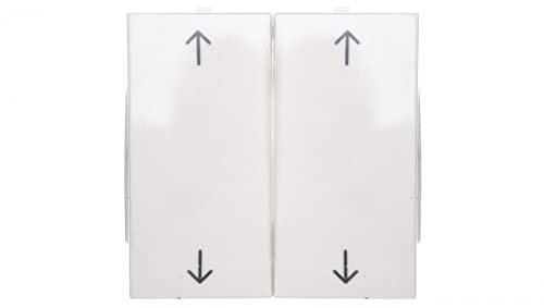 B.Quadrat Tastatur doppeltes Symbol/Pfeil/weiß glänzend 5316448999 Hager Polo 4011334455738