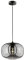 Fischer & Honsel | Pendelleuchte, Ink | schwarz matt| Glas| rauchfarben/grau| D: 29,50 cm | Ausladung Decke: 140,00 cm| 1x E27 max. 60 Watt | 60738
