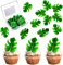 Auidy_6TXD 48 Stück Essbare Tropische Schildkrötenblätter Cupcake Topper Blätter Tropische Kuchen Dekoration Künstliche tropische Palmenblätter für hawaiianische Party,Dekoration