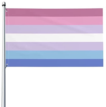 Bigender Pride Bi Gender Flag Willkommensfeier Outdoor Outdoor Dekorationen Picks Home House Garden Yard Decor 91 x 152 cm große Flagge