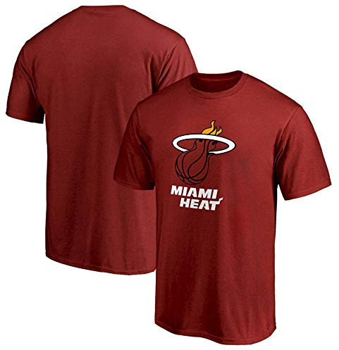 T-Shirt Unisex Basketball Kleidung Miami Heat T-Shirt Herren Sport Kurzarm Outdoor Casual Halbarm T-Shirt, a, XL