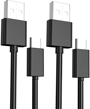 BERLAT Cavo di ricarica USB C compatibile con controller PS5, cavo di ricarica rapida USB di tipo C da 2 m, compatibile con 5 controller PS5 Dual Sense, Xbox Series X/Series S, confezione da 2