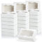 Hiceeden 50 Pack White Cookie Boxes for Gift Giving, 20 × 13.5 ×5cm Bakery Candy Box with Clear Window, Treat Dessert Boxes for Pastry Donuts Candy Biscuit Macaron Chocolate Strawberry