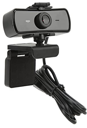 Jectse 1440p-Webcam mit Mikrofon, 90°-Weitwinkelansicht, 2 Geräuschreduzierende Mikrofon-Streaming-Webcam, HD-Lichtkorrektur-Computerkamera für Anrufkonferenzen, Plug-and-Play