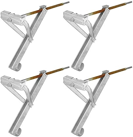 4 x supporti per roulotte, fino a 800 kg, in acciaio zincato per roulotte, caravan