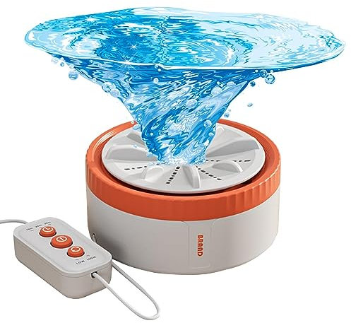 Qihuyi Lavadora USB, Ondas lavandería Multifuncional portátil USB con ventosas Inferiores, Lavadora turbina compacta doméstica para Calcetines, Ropa Interior, Toallas, Trapos