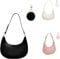 Handtaschen Damen Klein Umhängetasche Leder Tasche Tote Bag, 90er Jahre Umhängetasche Damen, y2k Fashion Clutch Henkeltasche Damen Klein Tragetasche für Frauen (Schwarz)