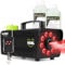 Fuzzix F509L Nebelmaschine Mini mit LED Lichteffekt und 2 Liter Nebelfluid, 500 Watt mit Fernbedienung, Rauchmaschine Party, Smoke Machine mit 9 LEDs RGB, Hochzeiten, Nebelmaschine Halloween