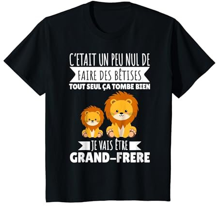 Annonce grossesse humour futur grand frère cadeau surprise T-Shirt
