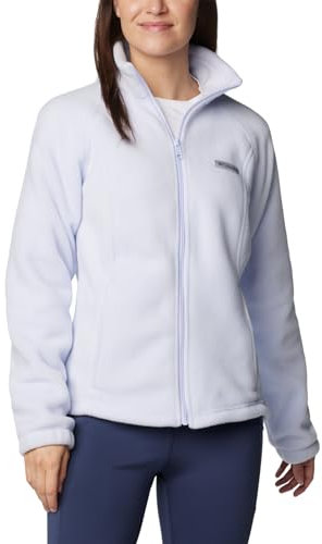 Columbia Damen Benton Springs Full Zip Fleecejacke mit durchgehendem Reißverschluss, Schneeverwehung, XL