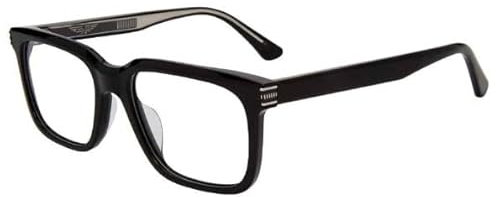 Police VPLF03 700Y Occhiali da vista da uomo Nero Bordo Pieno Forma Quadrata 53mm, nero